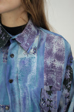 Laden Sie das Bild in den Galerie-Viewer, 90er Bluse blau (Vintage)