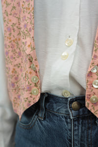 Bluse mit Blumengilet (Vintage)