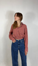 Laden Sie das Bild in den Galerie-Viewer, Crop-Flannelshirt Pastell