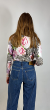 Laden Sie das Bild in den Galerie-Viewer, Y2K Blumen-Cardigan mit Perlen