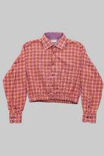 Laden Sie das Bild in den Galerie-Viewer, Crop-Flannelshirt Pastell