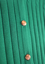 Laden Sie das Bild in den Galerie-Viewer, Grüner Vintage Cardigan