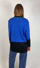 Laden Sie das Bild in den Galerie-Viewer, Vintage Cardigan blau 80er/90er