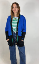 Laden Sie das Bild in den Galerie-Viewer, Vintage Cardigan blau 80er/90er