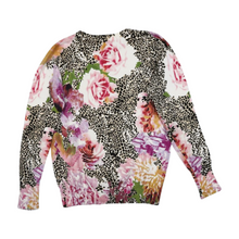 Laden Sie das Bild in den Galerie-Viewer, Y2K Blumen-Cardigan mit Perlen