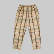 Laden Sie das Bild in den Galerie-Viewer, Vintage Hosen kariert braun-beige