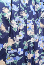 Laden Sie das Bild in den Galerie-Viewer, Vintage Blumenrock blau