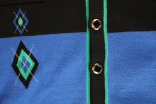 Laden Sie das Bild in den Galerie-Viewer, Vintage Cardigan blau 80er/90er