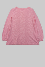 Laden Sie das Bild in den Galerie-Viewer, Vintage Spitzen-Top rosa