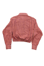 Laden Sie das Bild in den Galerie-Viewer, Crop-Flannelshirt Pastell