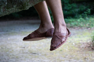 Ledersandalen braun