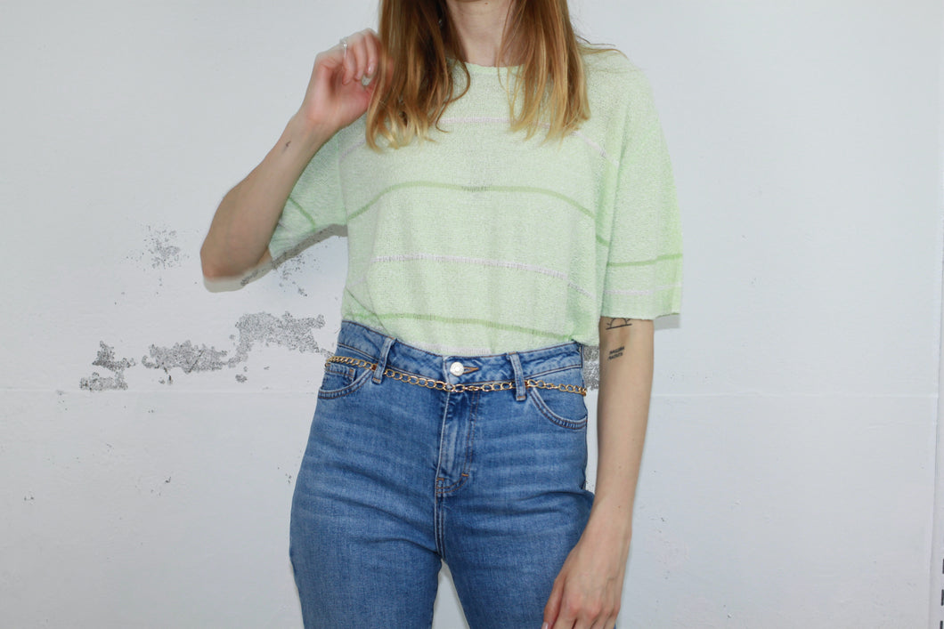 🙂 Vintage Stricktop grün