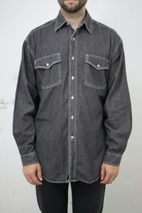 Jeanshemd grau (Vintage)