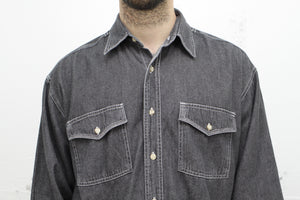 Jeanshemd grau (Vintage)