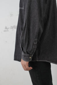 Jeanshemd grau (Vintage)