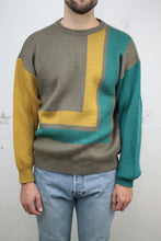 Laden Sie das Bild in den Galerie-Viewer, Colour-block Strickpullover (Vintage)
