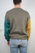 Laden Sie das Bild in den Galerie-Viewer, Colour-block Strickpullover (Vintage)