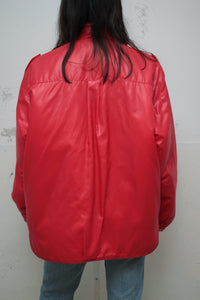 Rote 80s Bomberjacke (Vintage)
