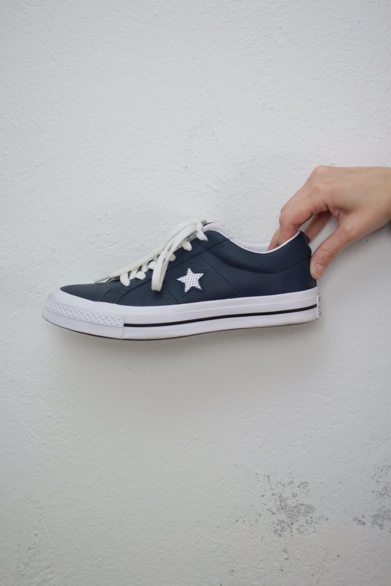 Converse best sale sneaker leder