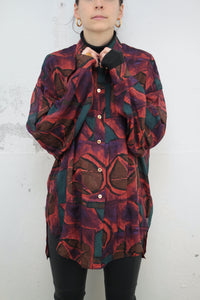 Gemusterte Bluse (Vintage)