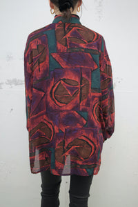 Gemusterte Bluse (Vintage)