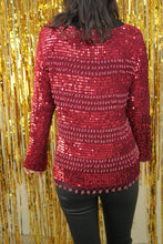 Laden Sie das Bild in den Galerie-Viewer, Pailletten-Perlen Pullover (Vintage)