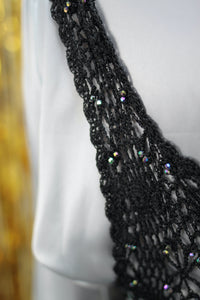 Crochet Pailletten-Top (Vintage)