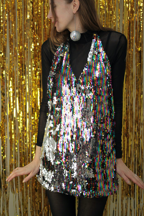Pailletten Mini-Kleid