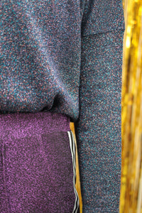 Violette Glitzerhose