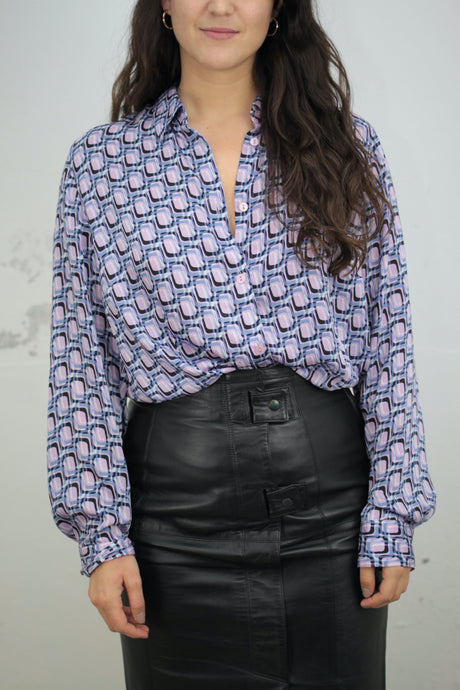Gemusterte Bluse 70s (Vintage)