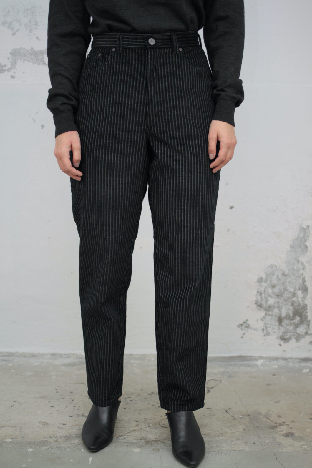 Schwarze Manchesterhose (Vintage)