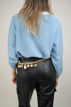 Laden Sie das Bild in den Galerie-Viewer, Blau-weisser 80er Pullover (Vintage)