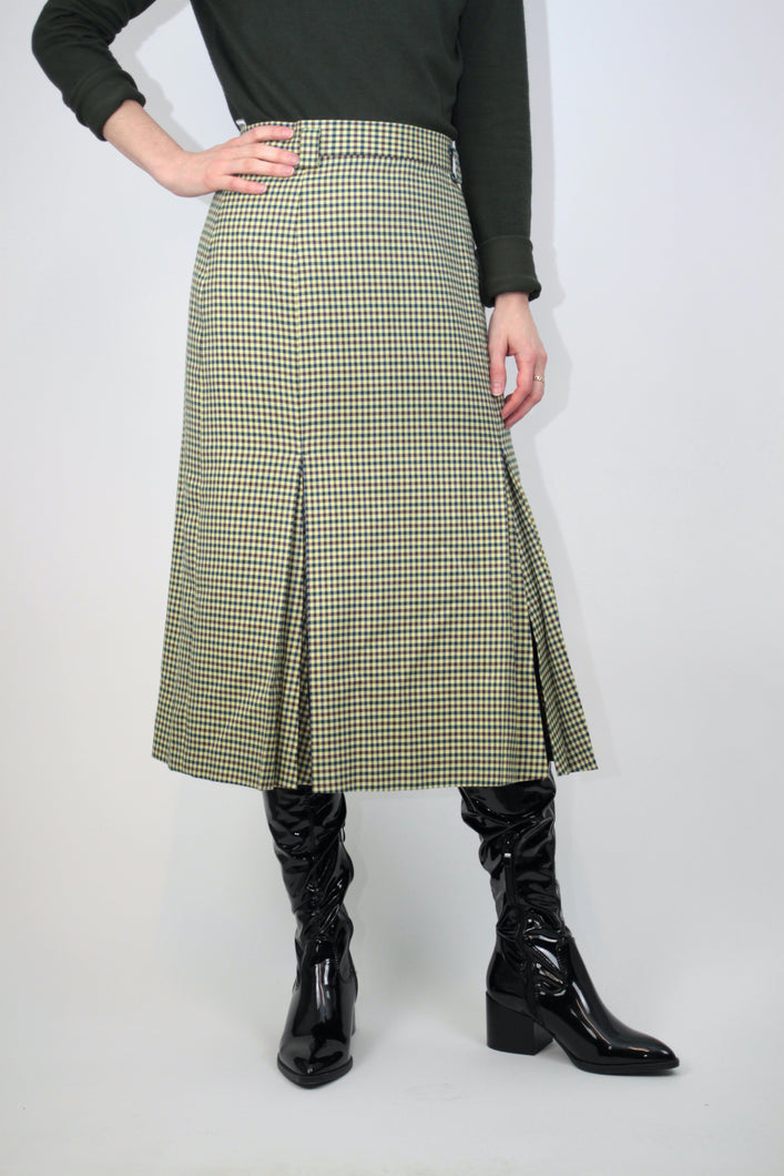 Karierter Midirock (Vintage)