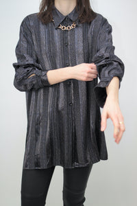 Paisley Satin-Bluse (Vintage)