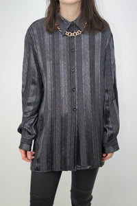 Paisley Satin-Bluse (Vintage)