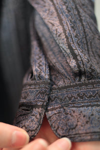 Paisley Satin-Bluse (Vintage)