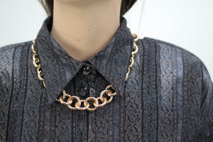 Paisley Satin-Bluse (Vintage)