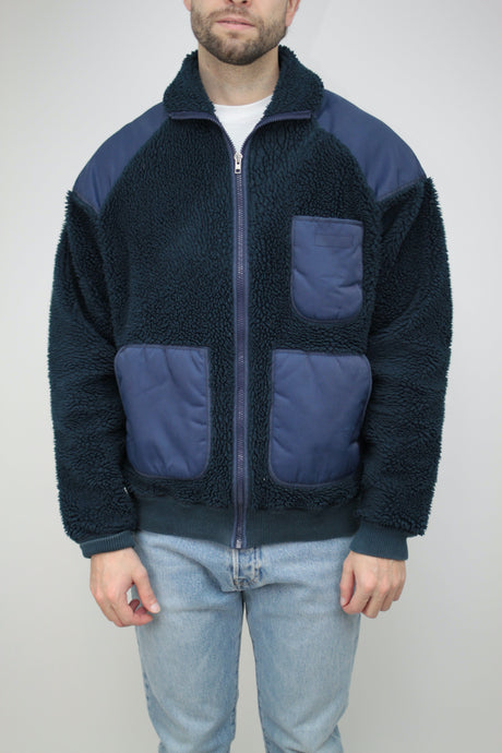Teddy Bomber Jacke (Vintage)