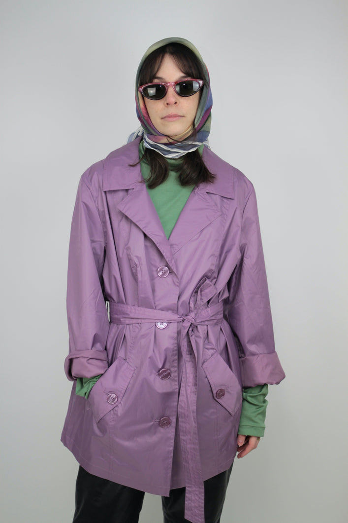 Lila Regen-Jacke (Vintage)