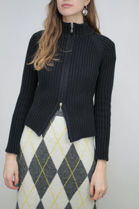 Rollkragen Cardigan