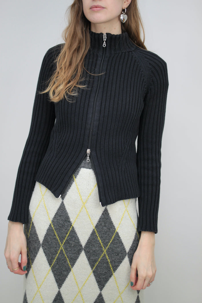Rollkragen Cardigan