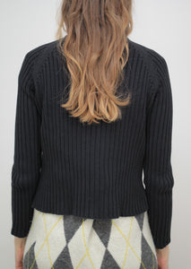Rollkragen Cardigan