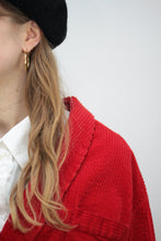 Laden Sie das Bild in den Galerie-Viewer, Rote Manchesterjacke (Vintage)