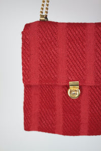 Stofftasche mit Goldkette (Vintage)