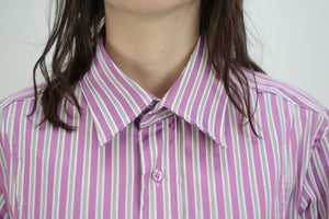 Glänzendes Streifen-Hemd (Vintage)