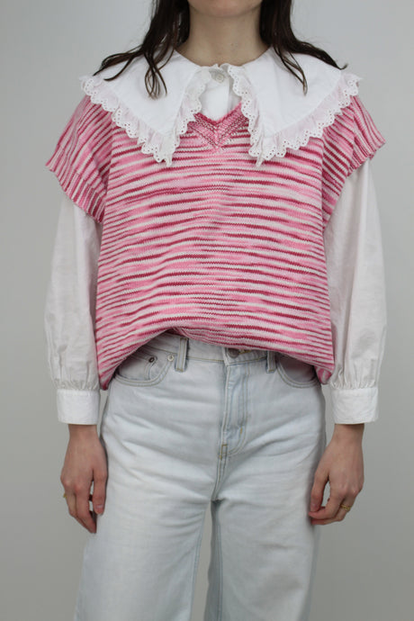 Rosa Strickweste (Vintage)