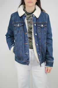 Gefütterte Jeansjacke