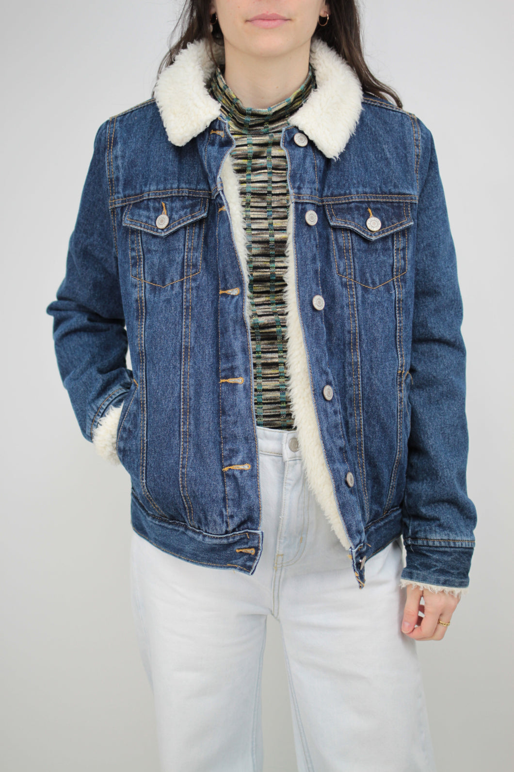 Gefütterte Jeansjacke
