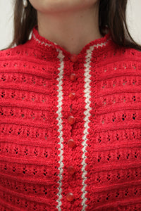 Rotes Stricktop (Vintage)