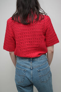 Rotes Stricktop (Vintage)